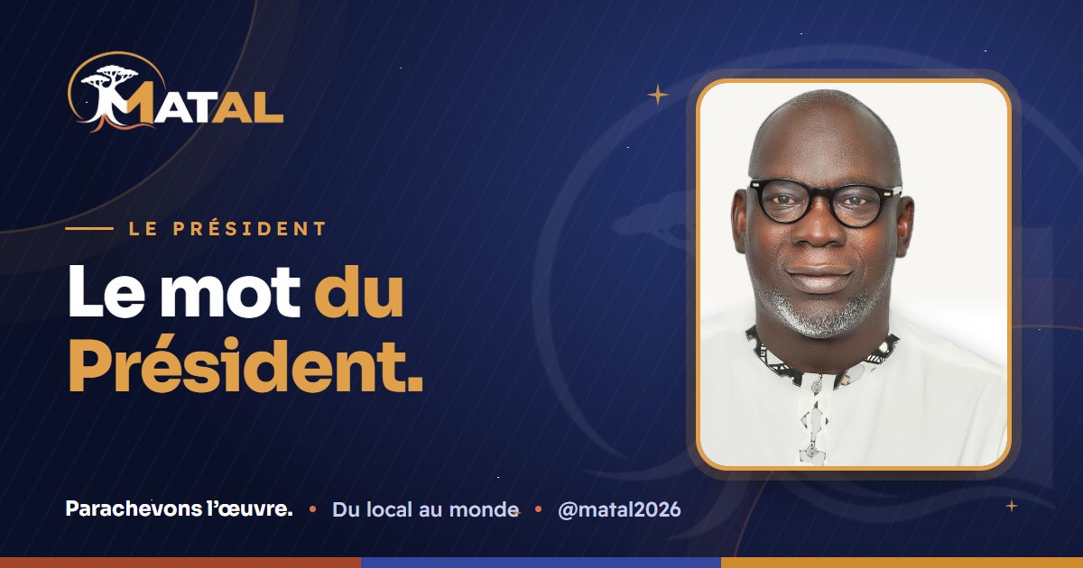 Matal Le mot du Président — MATAL