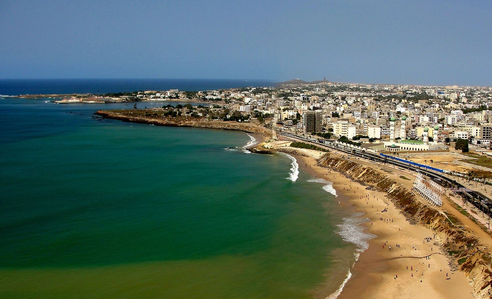Dakar, la presqu'île vue du ciel
